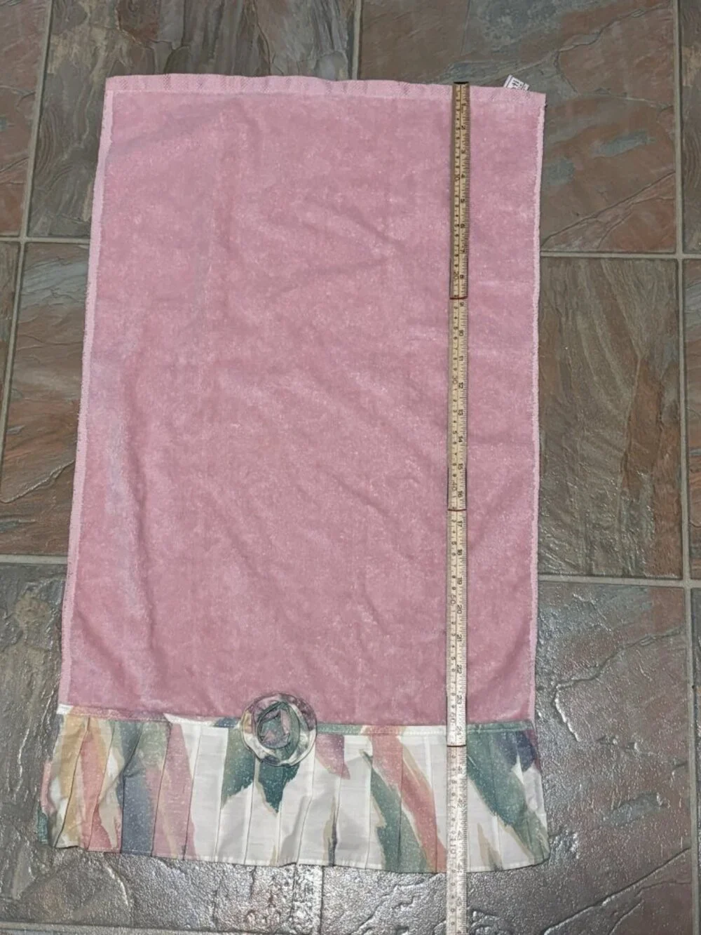 Vintage Avanti Look Dusty Pink Bathroom Towel Set 80s 90s Vibes Pleats